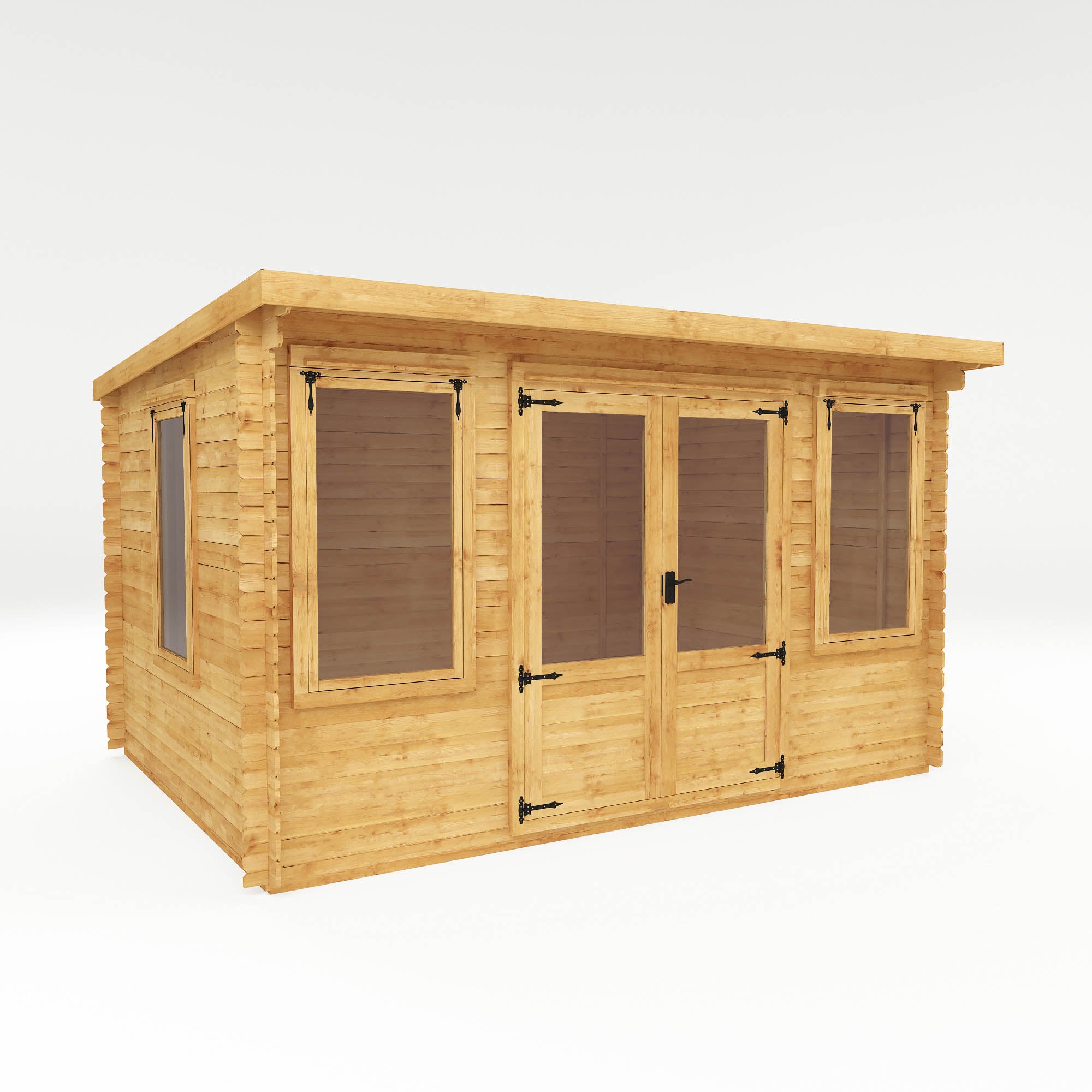 Mercia 19mm Pent Log Cabin (13x10) (4m x 3m) (SI-006-001-0030 - EAN 5029442002453)