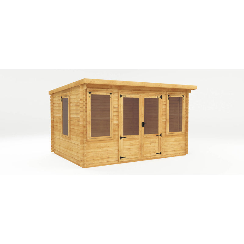 Mercia 19mm Pent Log Cabin (13x10) (4m x 3m) (SI-006-001-0030 - EAN 5029442002453)