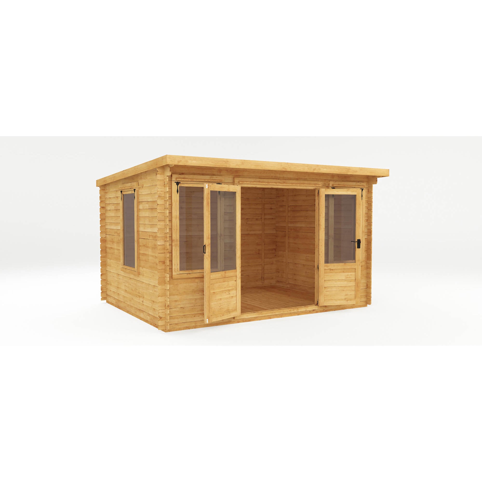 Mercia 19mm Pent Log Cabin (13x10) (4m x 3m) (SI-006-001-0030 - EAN 5029442002453)