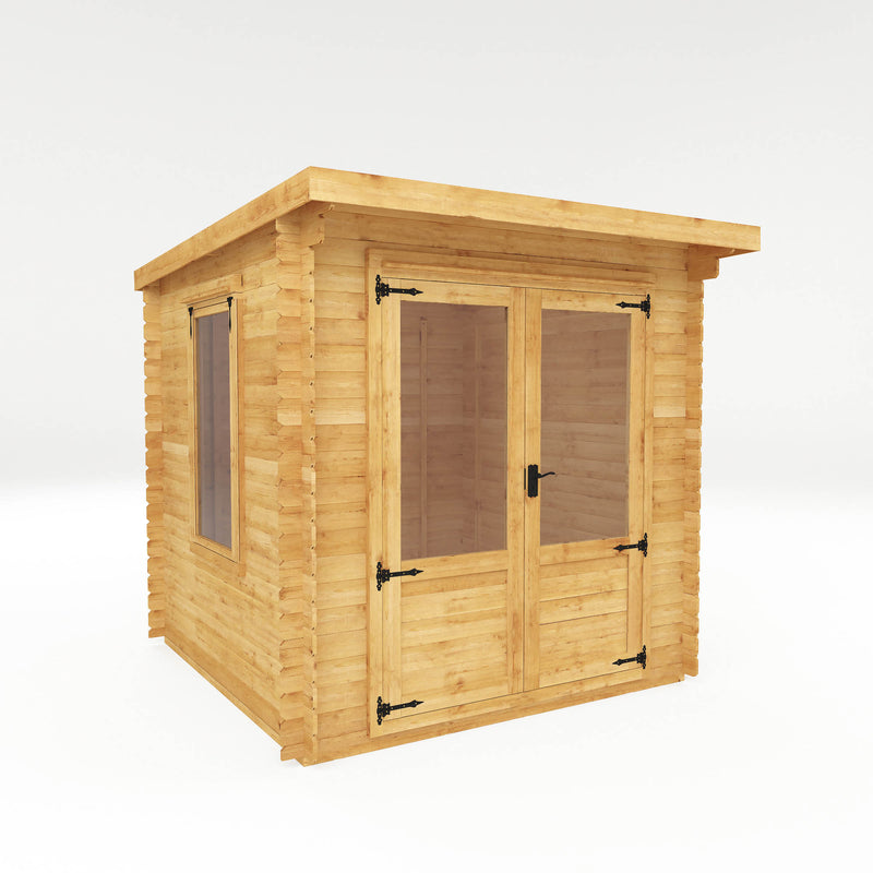 Mercia 19mm Pent Log Cabin (8x8) (2.4m x 2.4m) (SI-006-001-0031 - EAN 5029442002439)