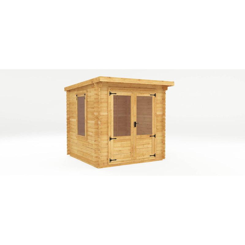 Mercia 19mm Pent Log Cabin (8x8) (2.4m x 2.4m) (SI-006-001-0031 - EAN 5029442002439)