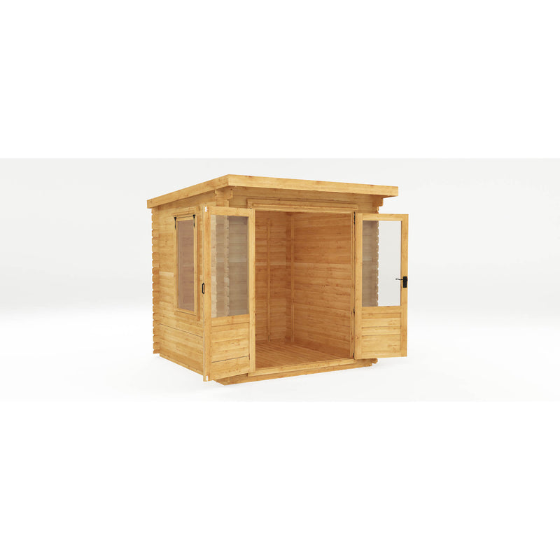 Mercia 19mm Pent Log Cabin (8x8) (2.4m x 2.4m) (SI-006-001-0031 - EAN 5029442002439)