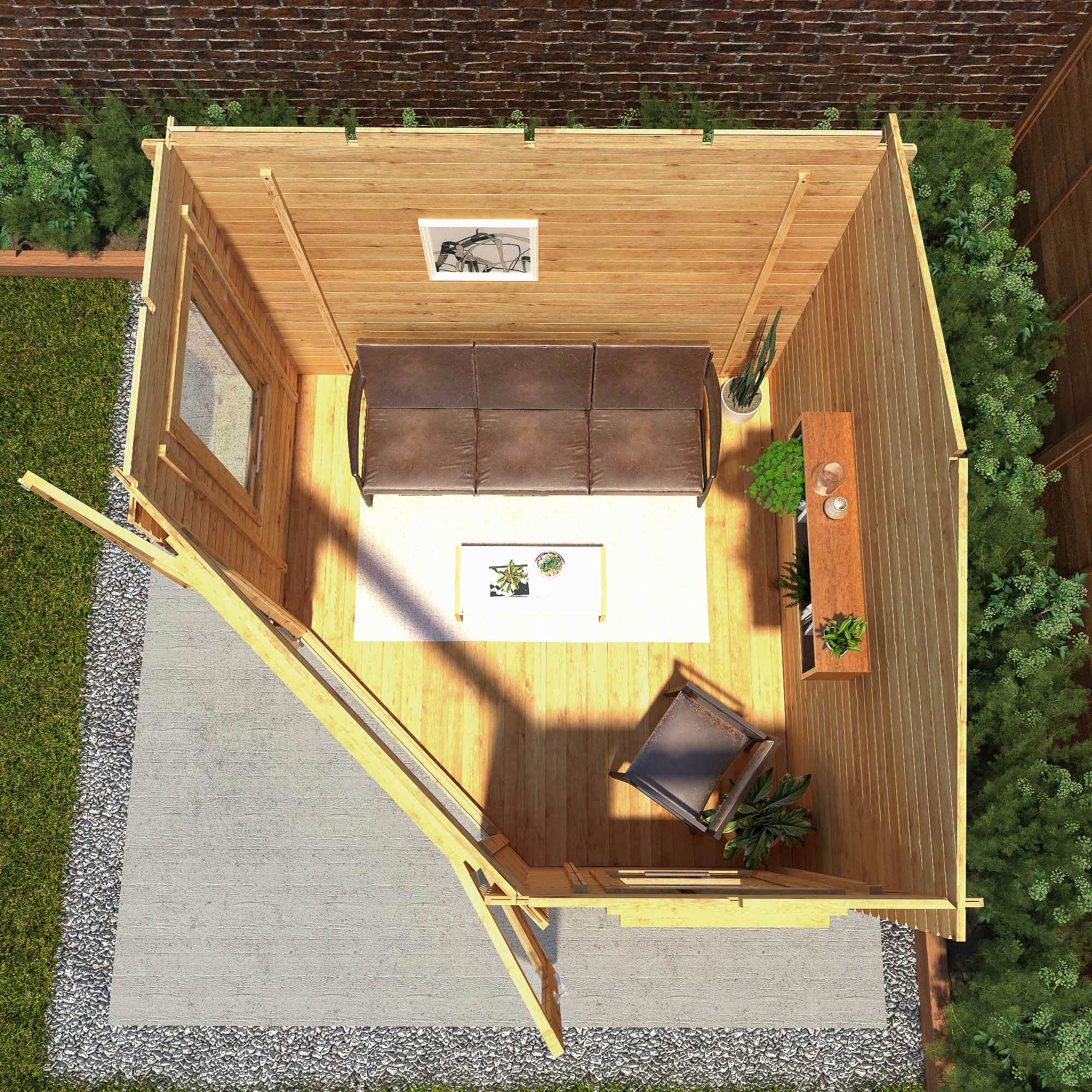 Mercia 28mm Corner Cabin (10x10) (3m x 3m) (SI-006-002-0054 - EAN 5029442002699)
