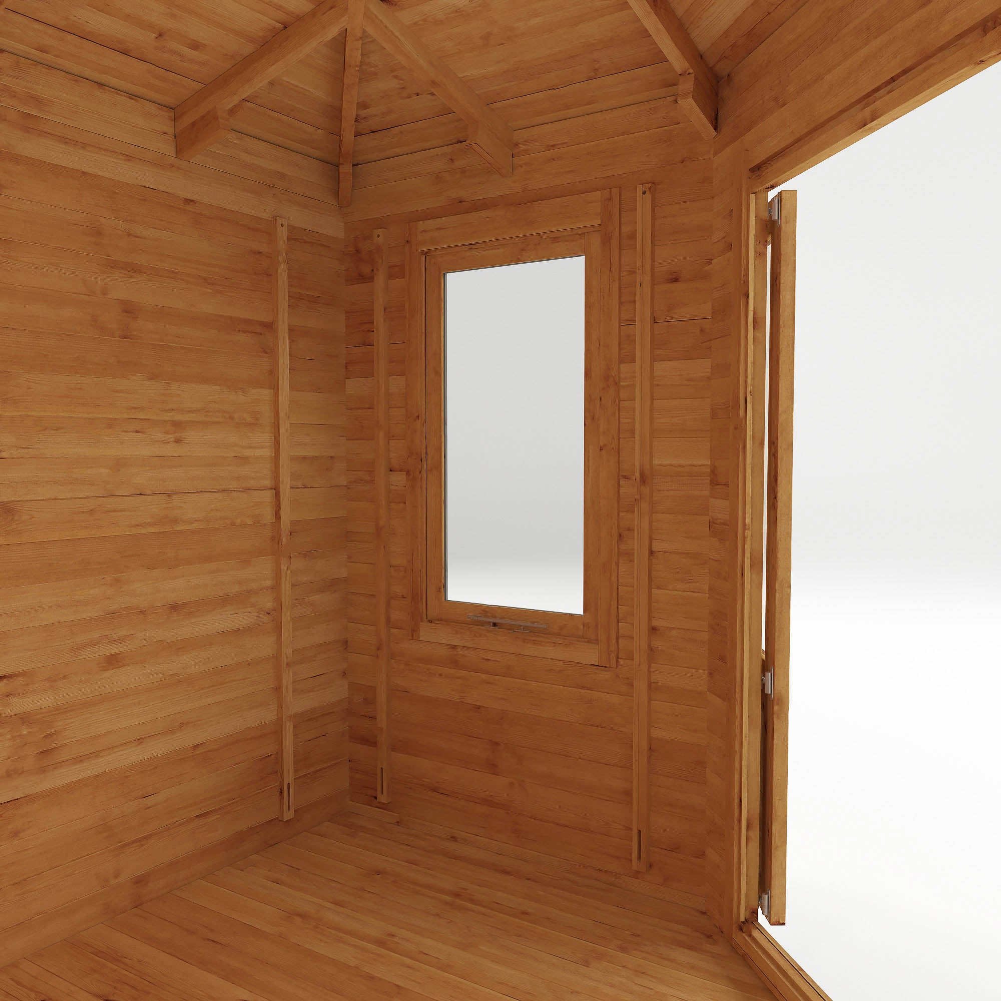 Mercia 28mm Corner Cabin (10x10) (3m x 3m) (SI-006-002-0054 - EAN 5029442002699)