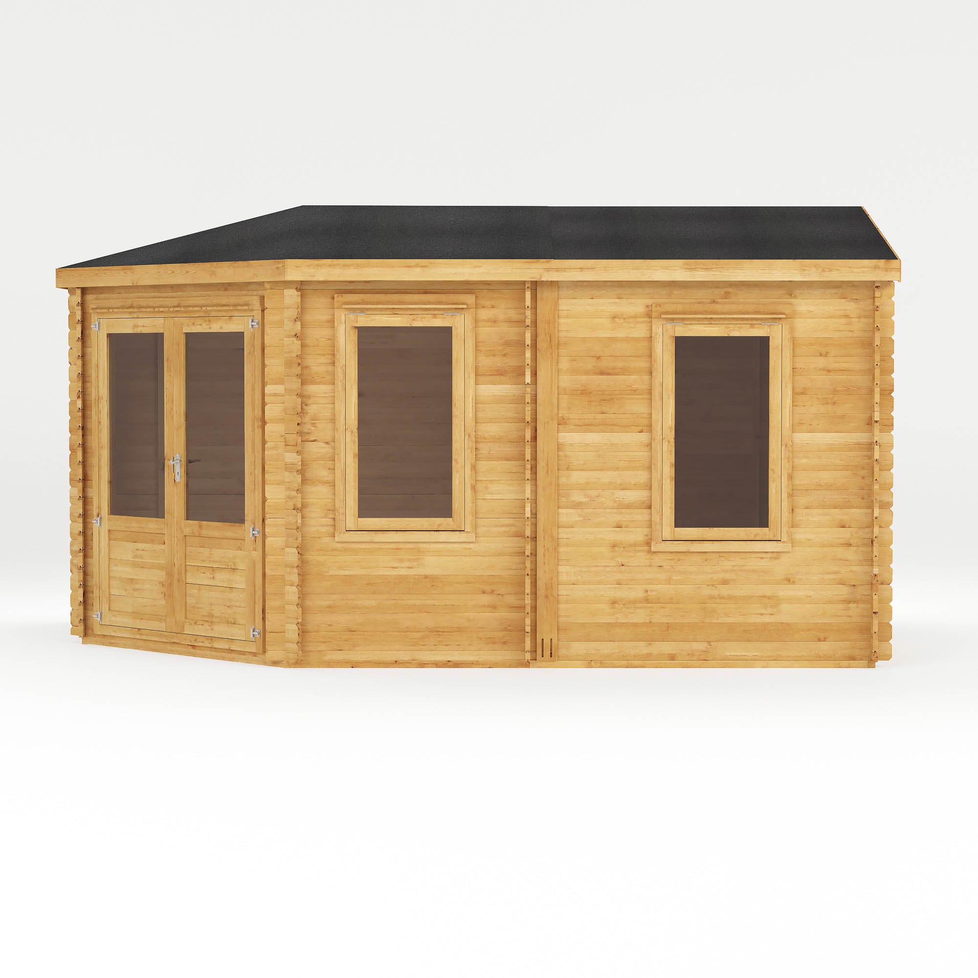 Mercia 28mm Corner Lodge Grande with Double Glazing (16x10) (5m x 3m) (SI-006-002-0056 - EAN 5029442002729)
