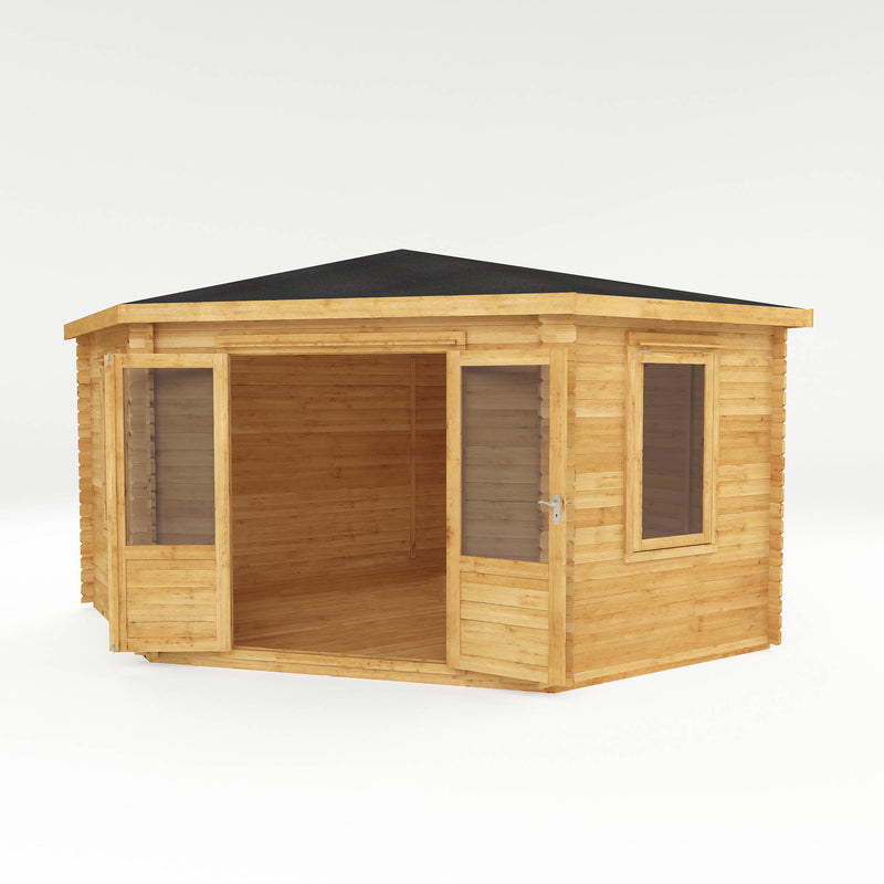 Mercia 28mm Corner Cabin (13x13) (4m x 4m) (SI-006-002-0057 - EAN 5029442002705)