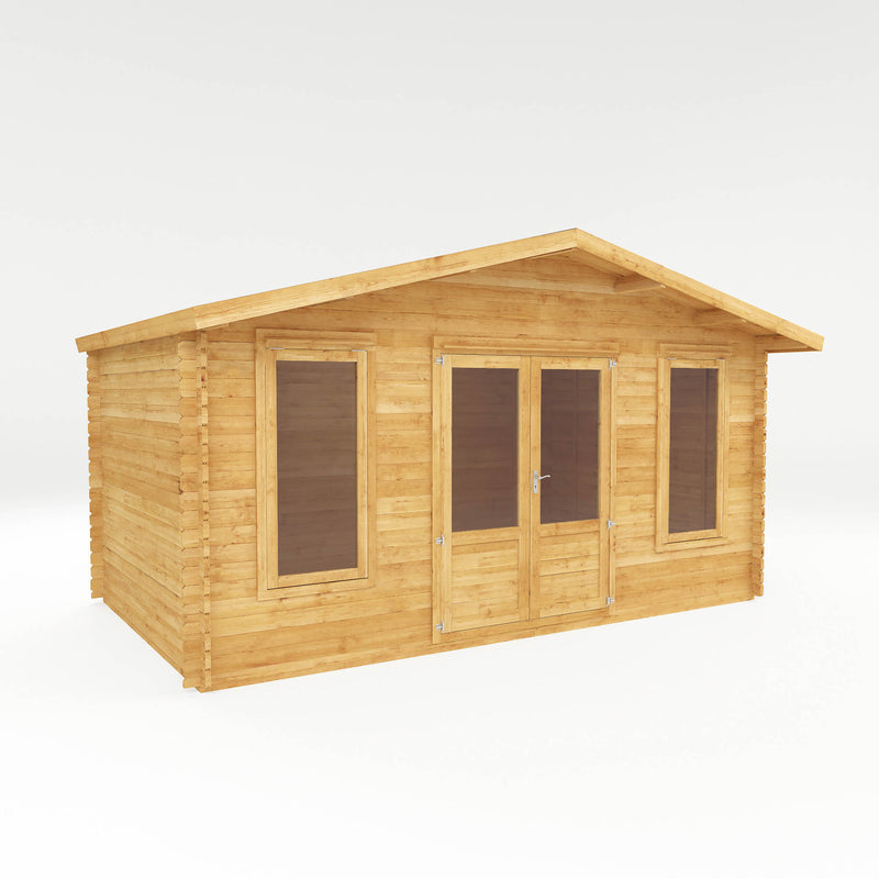 Mercia Retreat 28mm Log Cabin With Double Glazing (16x10) (5m x 3m) (SI-006-002-0059 - EAN 5029442002637)