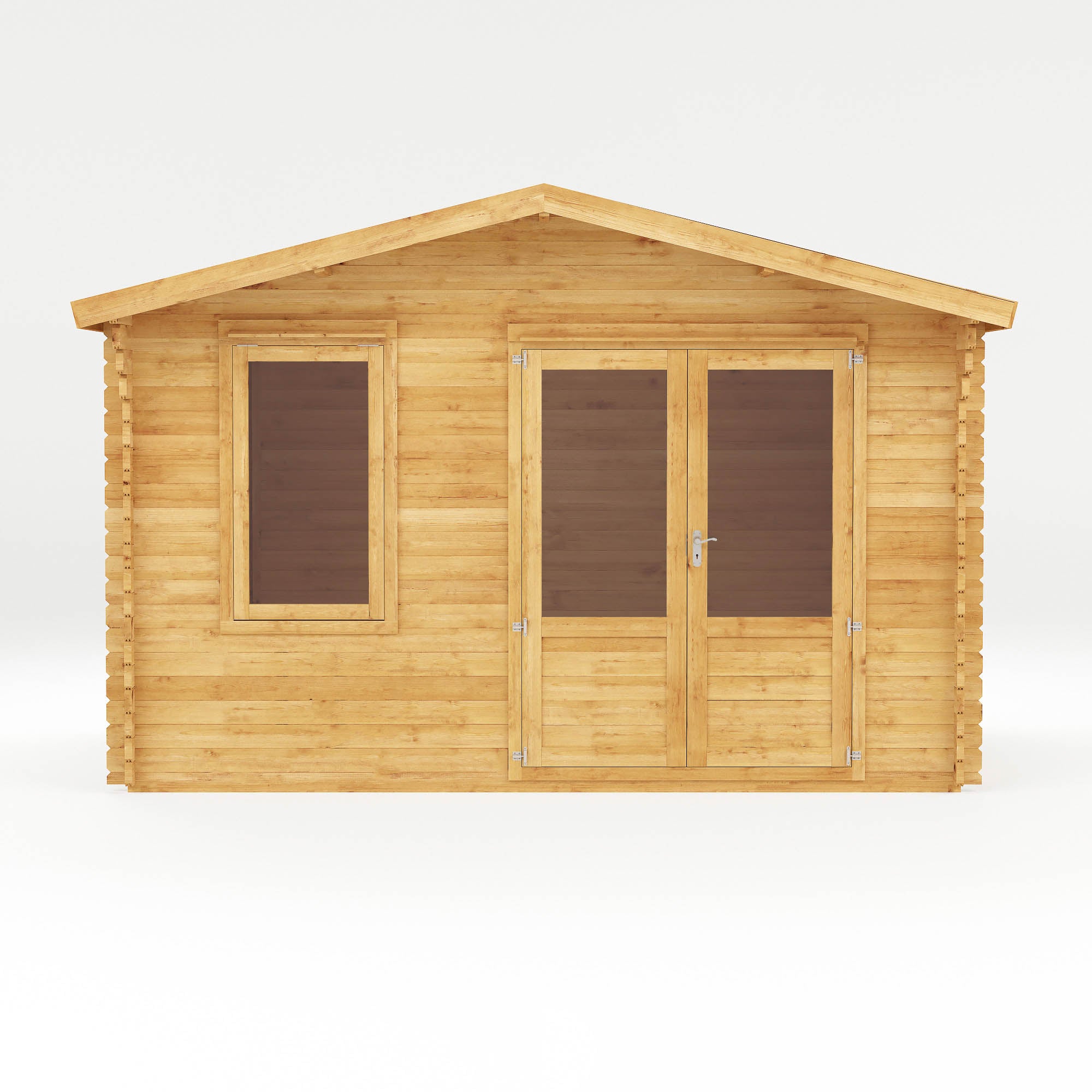 Mercia Retreat 28mm Log Cabin With Double Glazing (13x10) (4m x 3m) (SI-006-002-0058 - EAN 5029442002606)