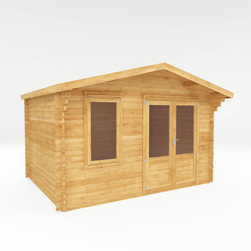 Mercia Retreat 28mm Log Cabin With Double Glazing (13x10) (4m x 3m) (SI-006-002-0058 - EAN 5029442002606)