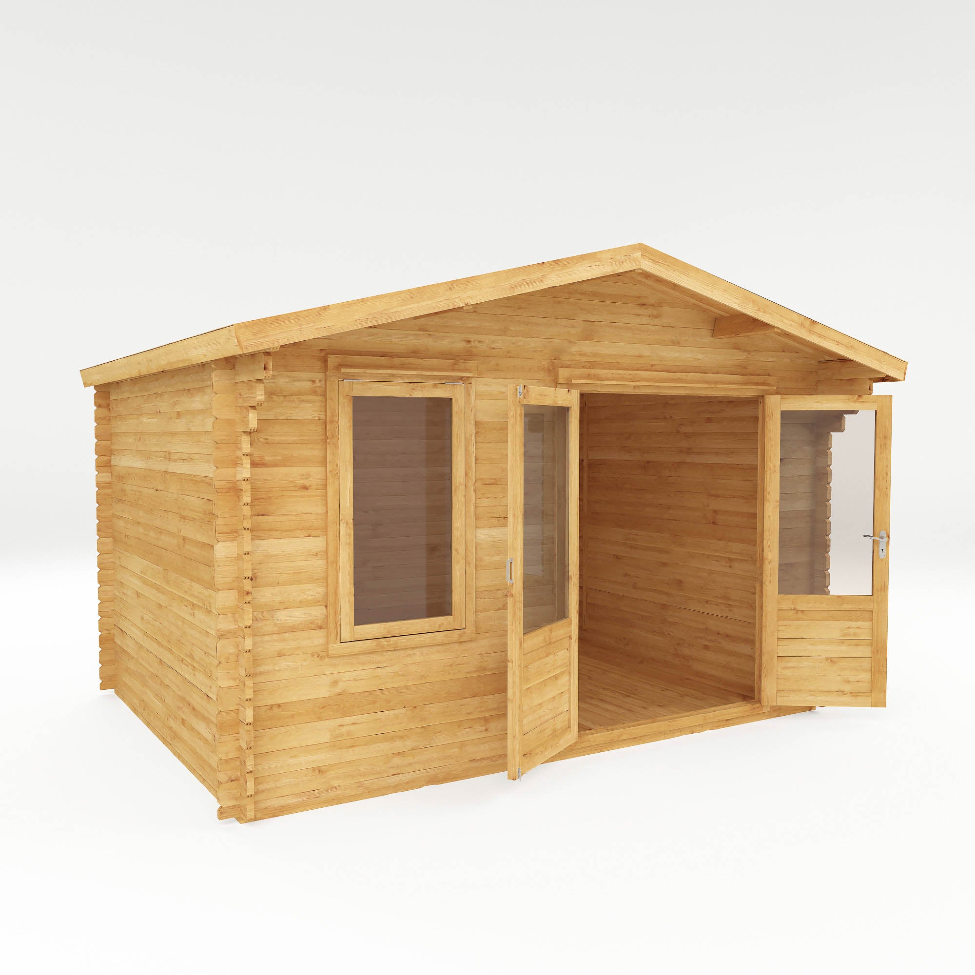 Mercia Retreat 28mm Log Cabin With Double Glazing (13x10) (4m x 3m) (SI-006-002-0058 - EAN 5029442002606)