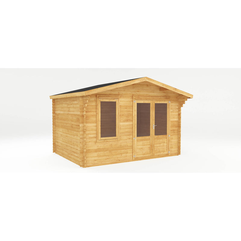 Mercia Retreat 28mm Log Cabin With Double Glazing (13x10) (4m x 3m) (SI-006-002-0058 - EAN 5029442002606)