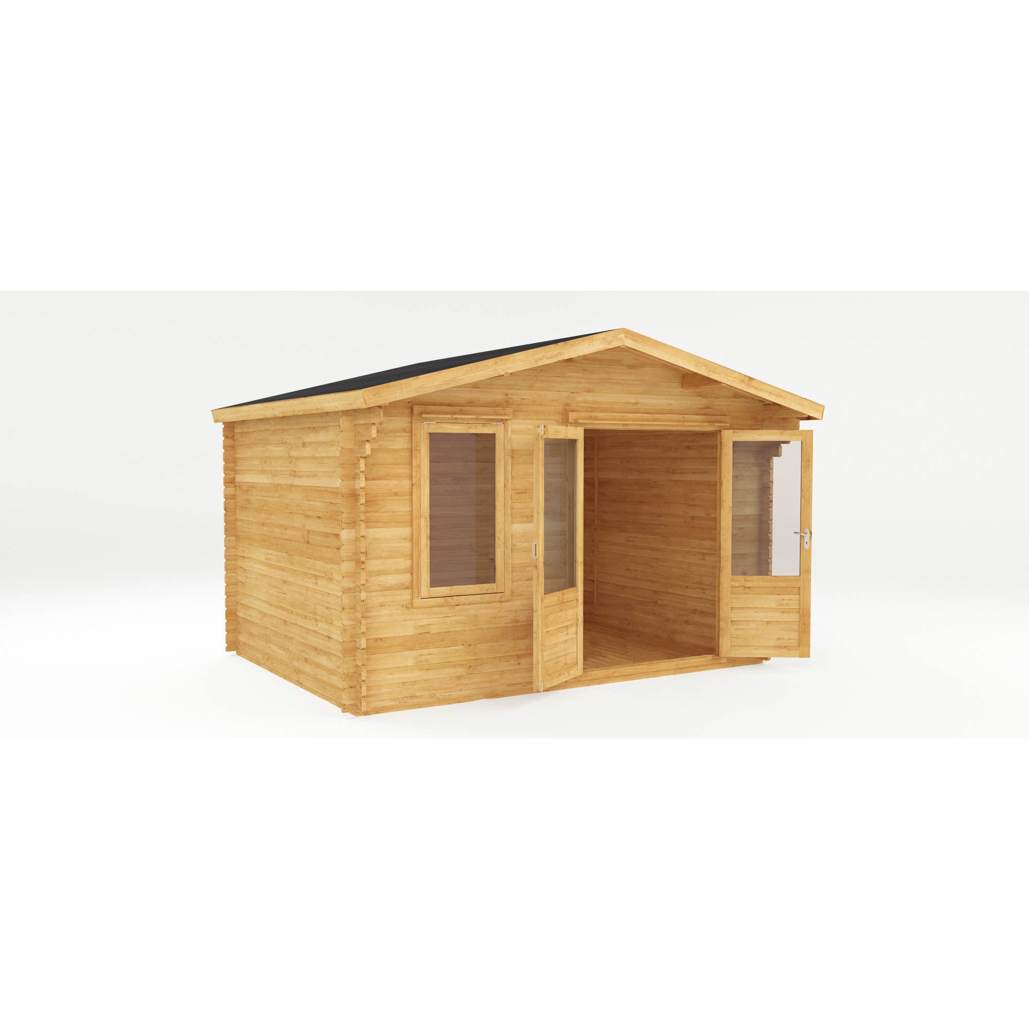 Mercia Retreat 28mm Log Cabin With Double Glazing (13x10) (4m x 3m) (SI-006-002-0058 - EAN 5029442002606)