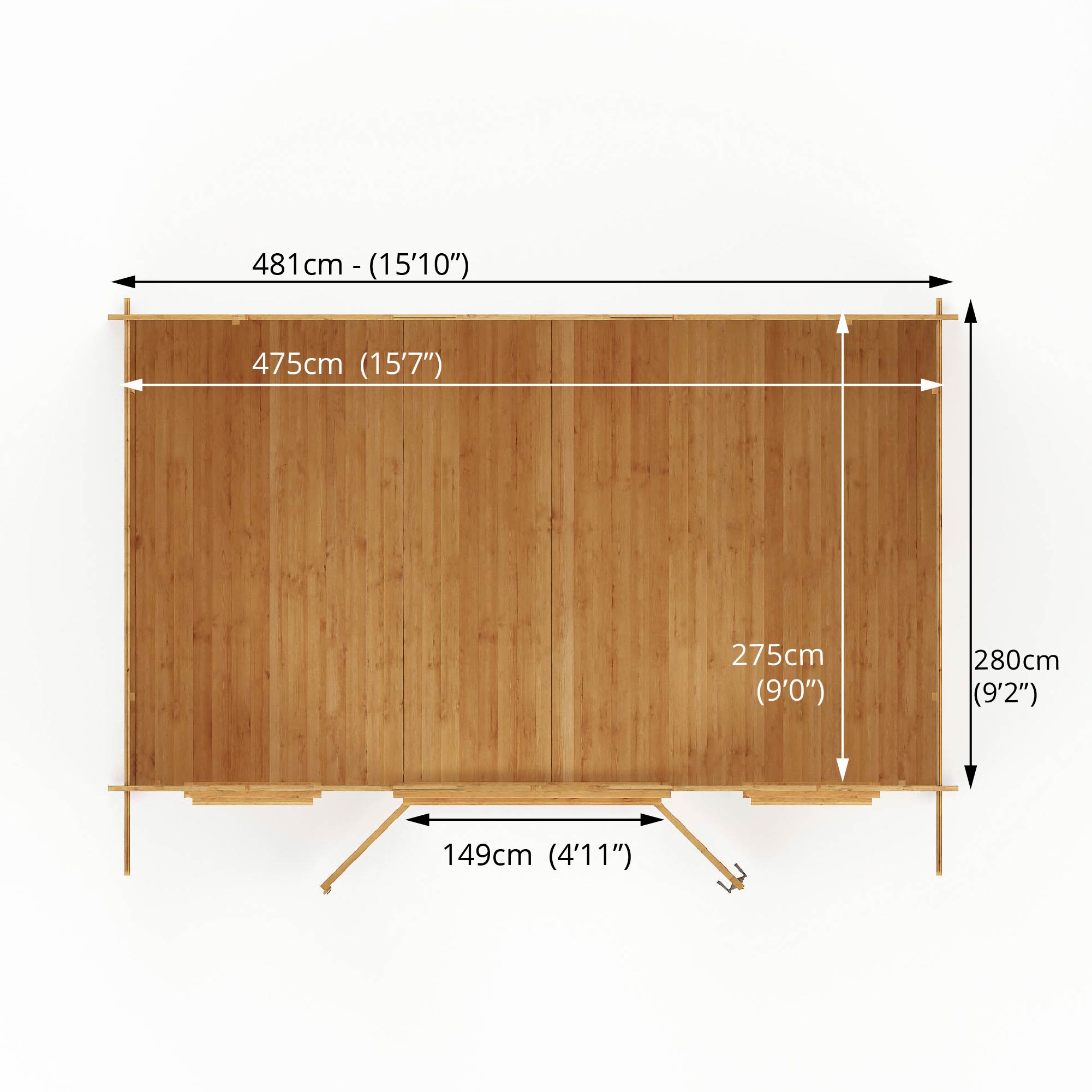 Mercia Retreat 34mm Log Cabin with Double Glazing (16x10) (5m x 3m) (SI-006-003-0074 -EAN 5029442002644)