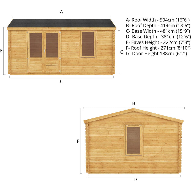 Mercia 34mm Home Office Elite with Double Glazing (16x13) (5m x 4m) (SI-006-003-0077 - EAN 5029442005652)