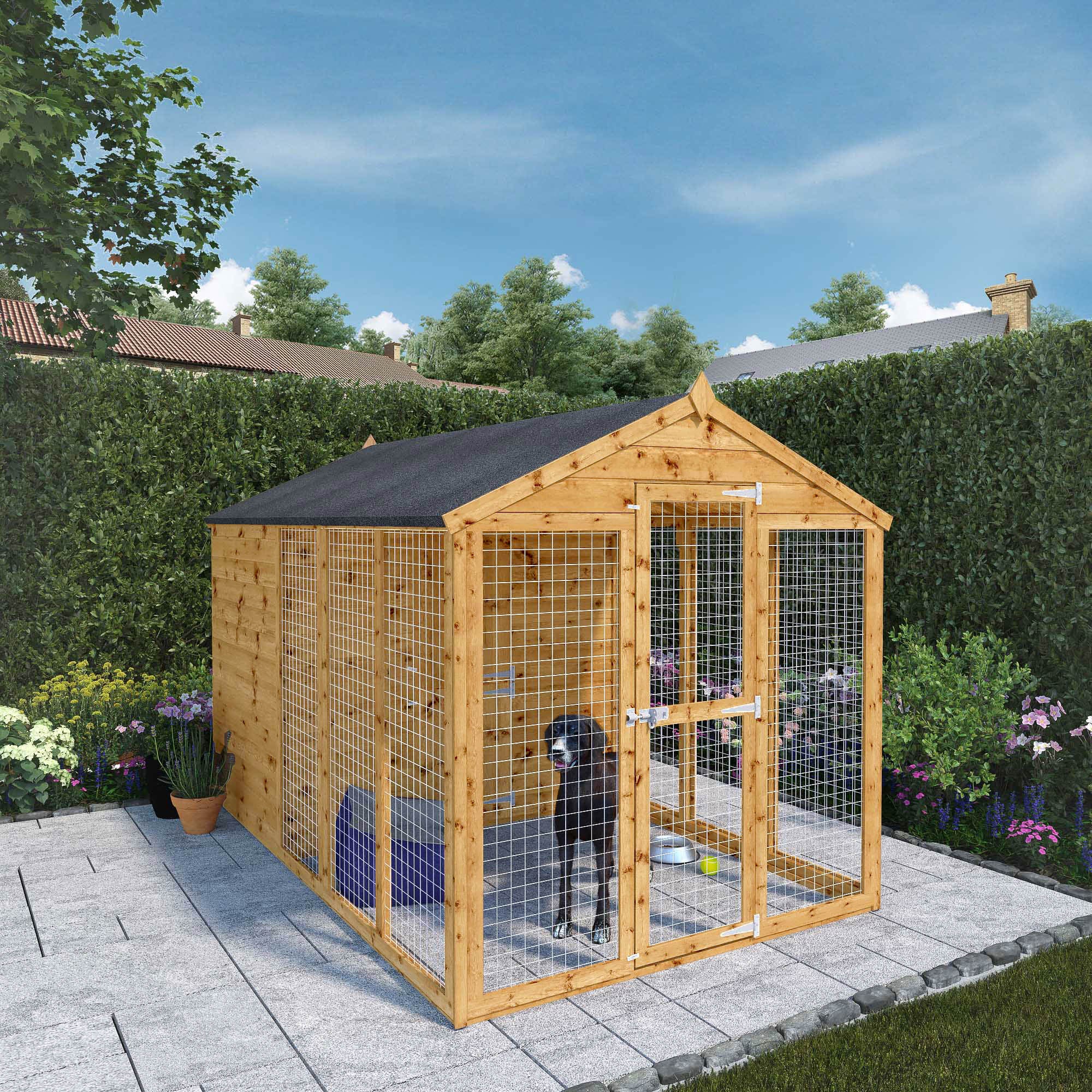Mercia Staffordshire Dog Kennel & Run (10x6) (SI-010-001-0006 - EAN 5029442002422)