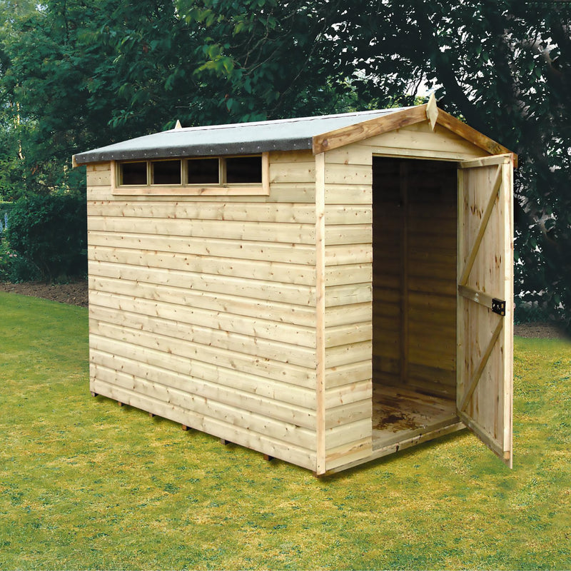 Shire Security Apex Premium Shed Range Single Door (8x6) SECS0806DSL-1AA 5019804122080 - Outside Store