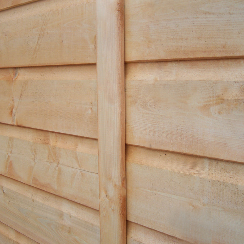 Shire Shetland Shiplap Apex Single Door (6m x 4m) Shed SHET0604DSL-1AA 5060437981698 - Outside Store