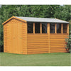 Shire Dip Treated Overlap Shed Double Door (12x6) OVEW1206DOL-1AA 5060437981667 - Outside Store