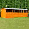 Shire Dip Treated Overlap Shed Double Door With Windows (10x20)  OVED1020DOL-1AA 5060490131337 - Outside Store