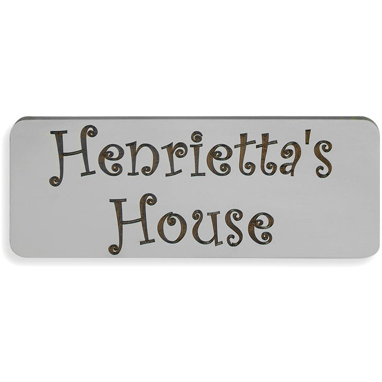 Little Rascals Name Plaque in Grey