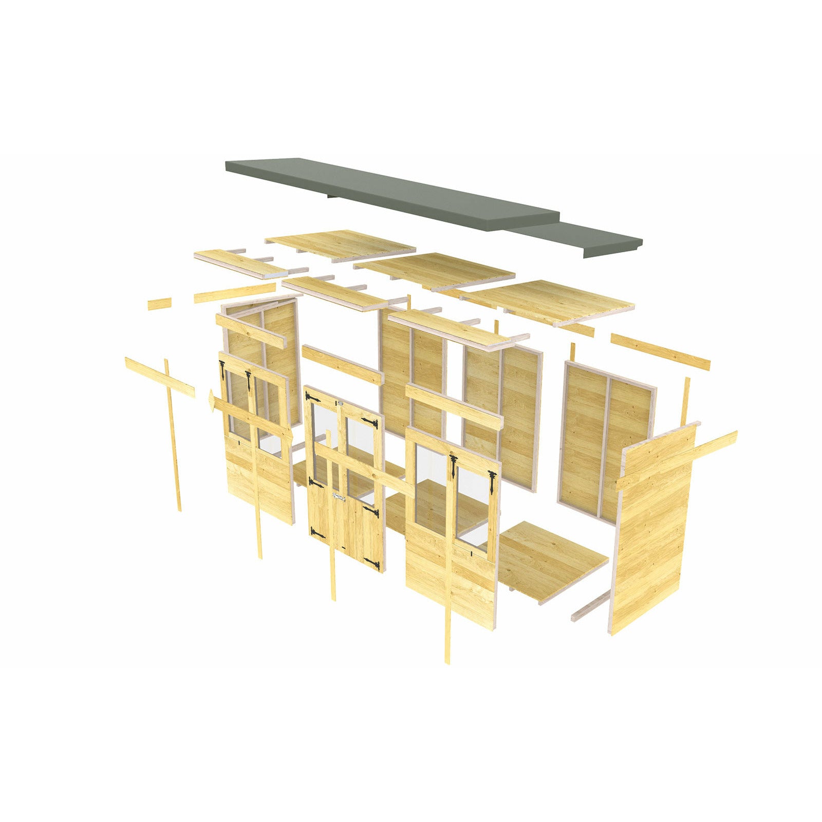 Total Sheds (10x4) Pressure Treated Pent Summerhouse