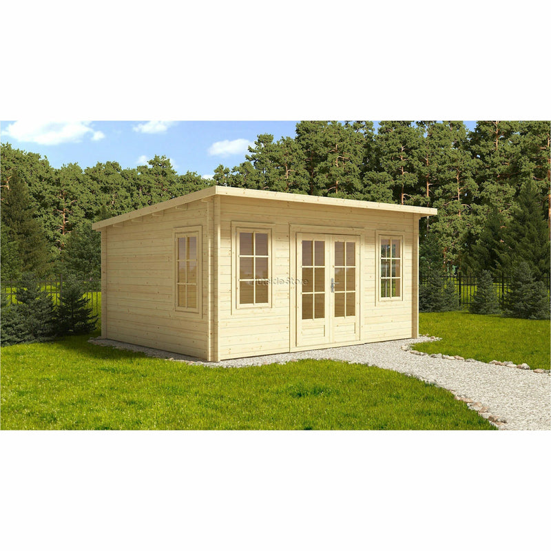 Eurowood (Eurovudas) Torino Plus Log Cabin 5x4m (16x13), 44mm - Outside Store