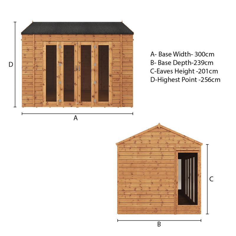 Mercia Vermont Wooden Summerhouse (10x8) (SI-003-001-0061 - EAN 5029442089737)