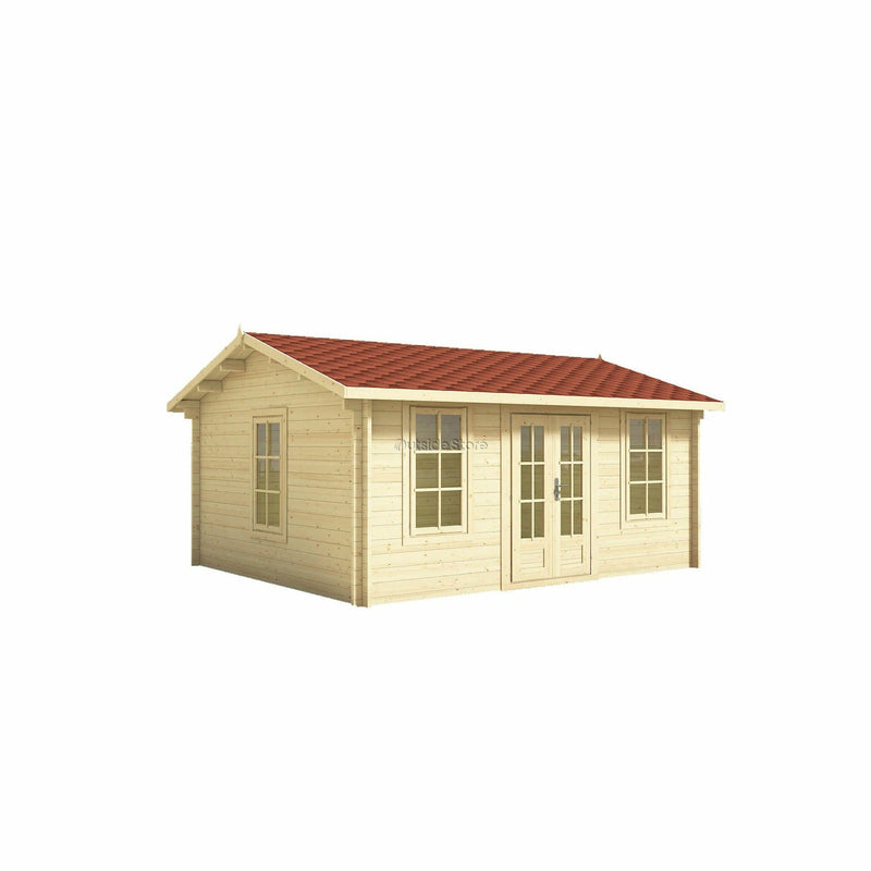 Eurowood (Eurovudas) Verona Plus Log Cabin 5x4m (16x13), 44mm - Outside Store