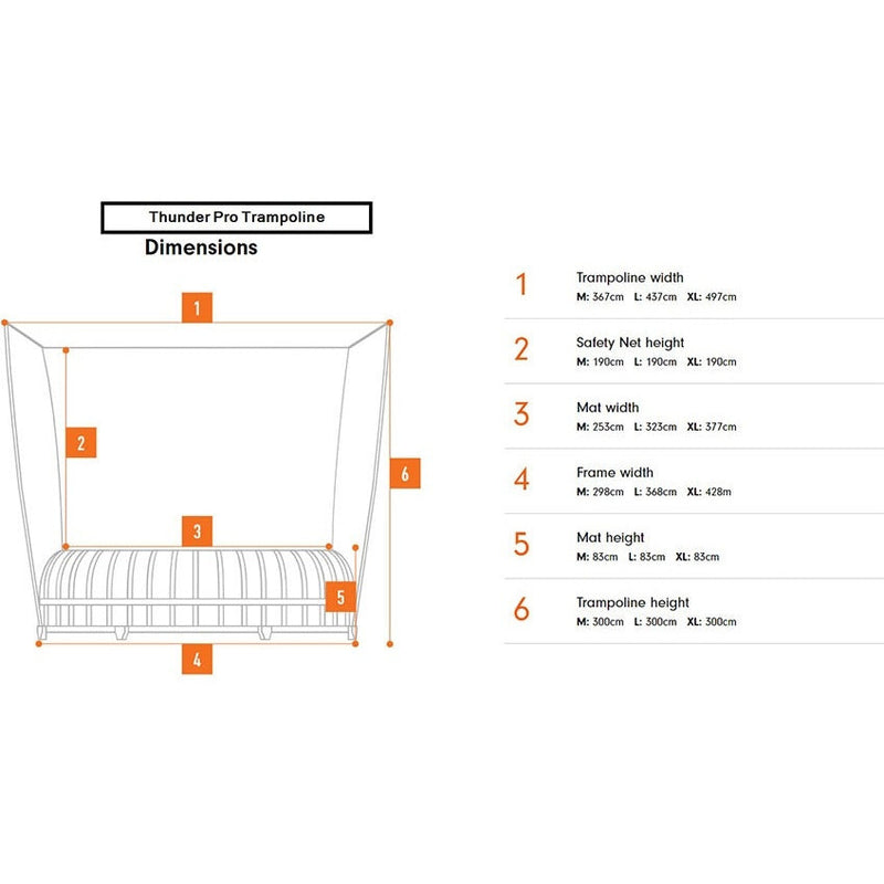 Vuly Thunder Pro Medium (10ft) Trampoline