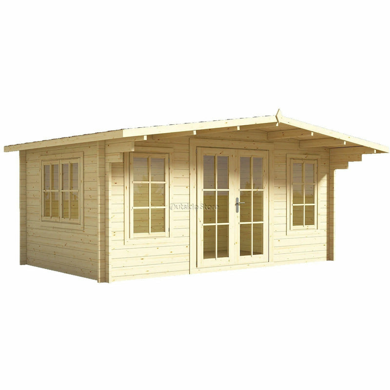 Eurowood (Eurovudas) York Log Cabin 4x3m (13x10) - Outside Store