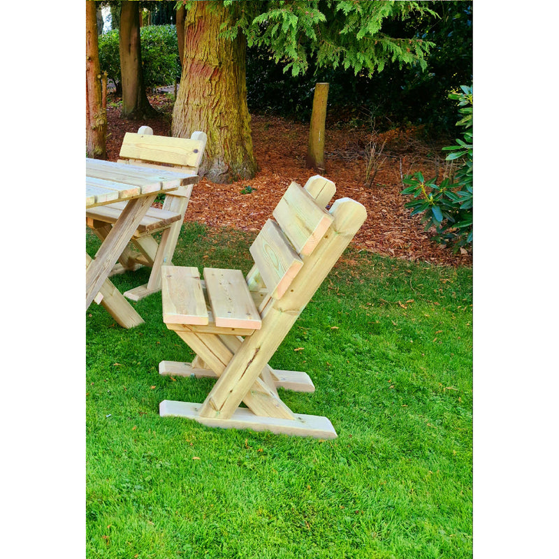 Churnet Valley Ashcombe Table Set 4  Seater  (4 Chairs) AT102 7435353659095