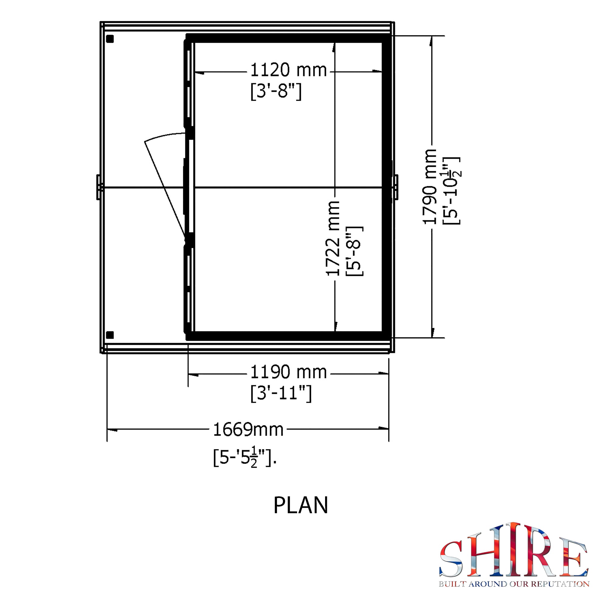 Shire Cubby Playhouse (6x4) CUBB0604DSL-1AA 5060437982107 - Outside Store