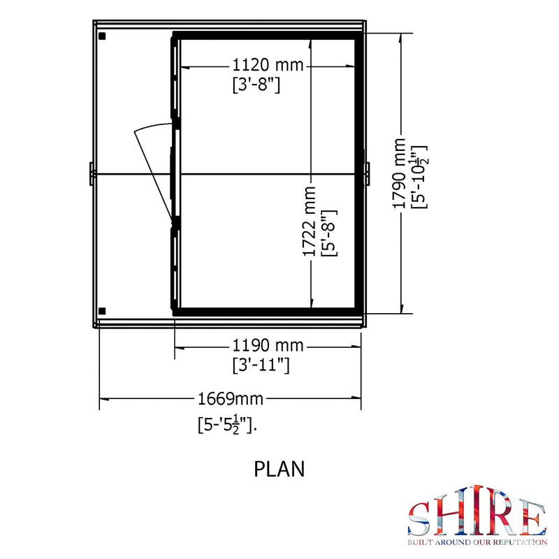 Shire Cubby Playhouse (6x4) CUBB0604DSL-1AA 5060437982107 - Outside Store