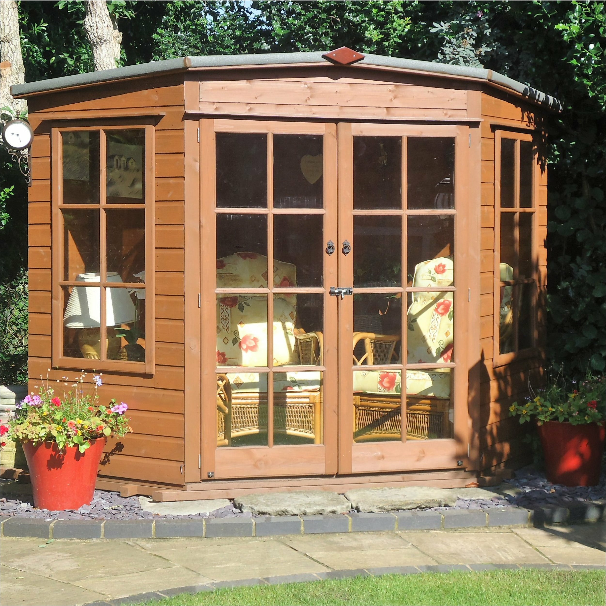 Shire Hampton Summerhouse (8x8) HAMP0808DSL-1AA 5060437982022 - Outside Store