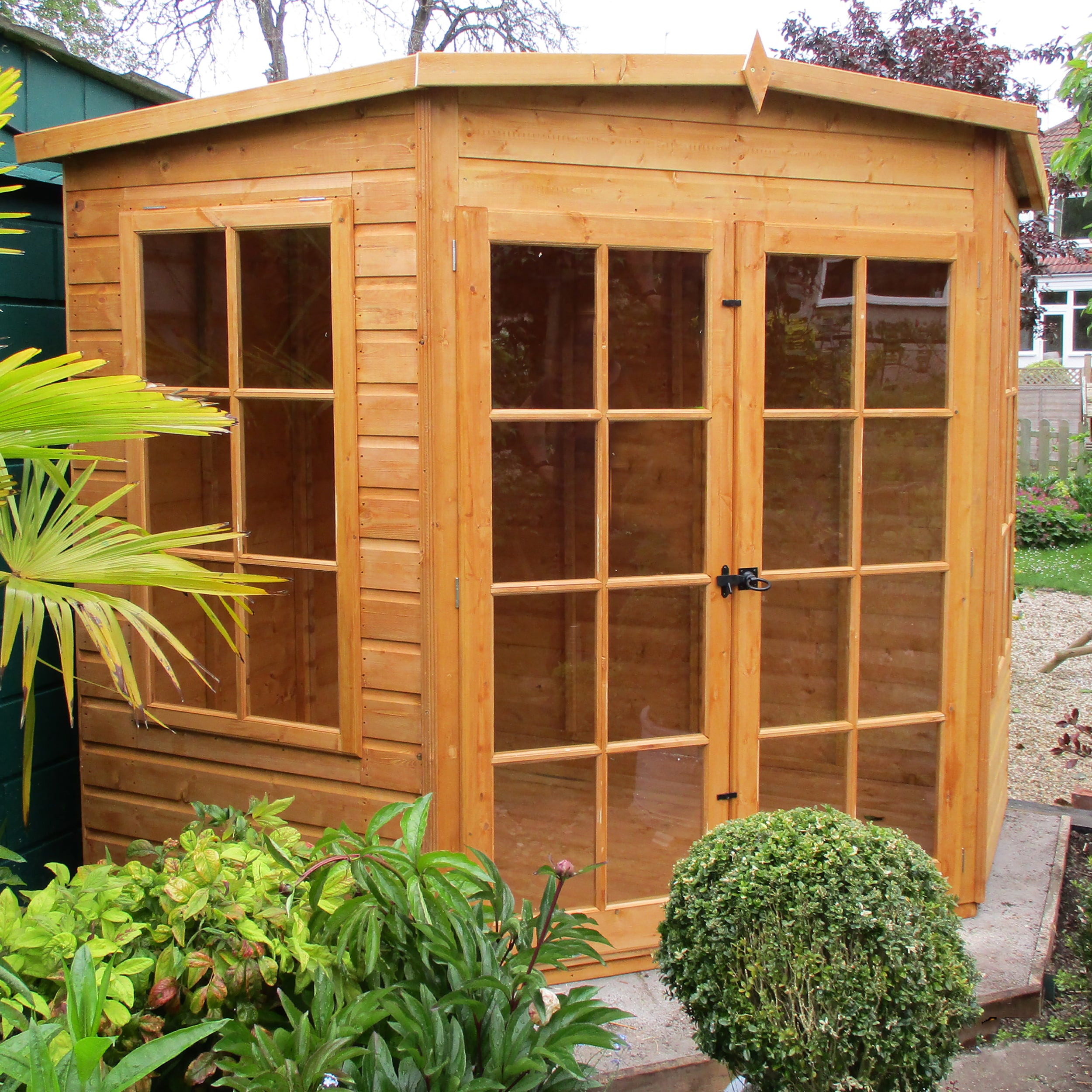 Shire Hampton Summerhouse (8x8) HAMP0808DSL-1AA 5060437982022 - Outside Store