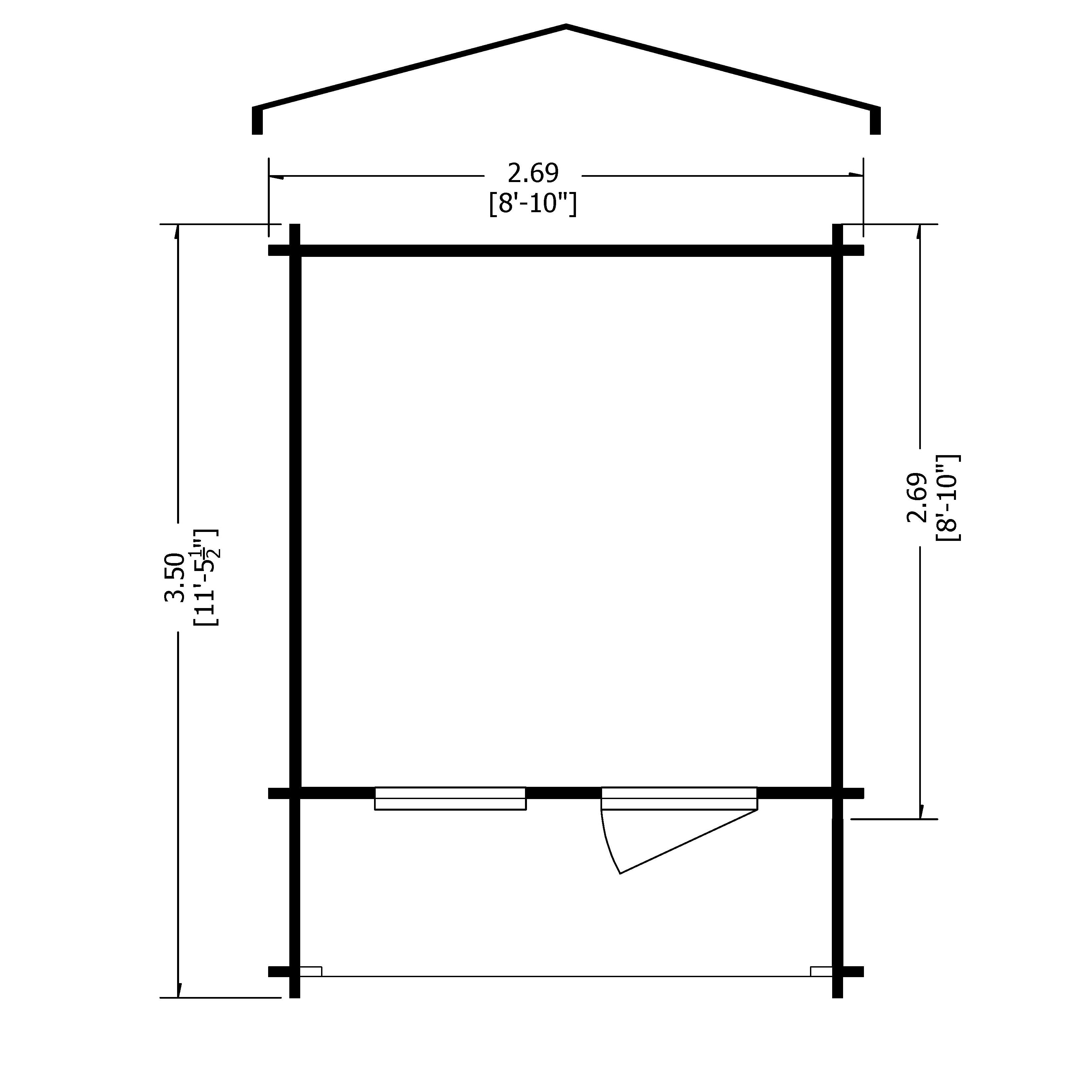 Shire Maulden 19mm Log Cabin With Veranda (9x9) MAUV0909L19-1AA 5060437984477 - Outside Store