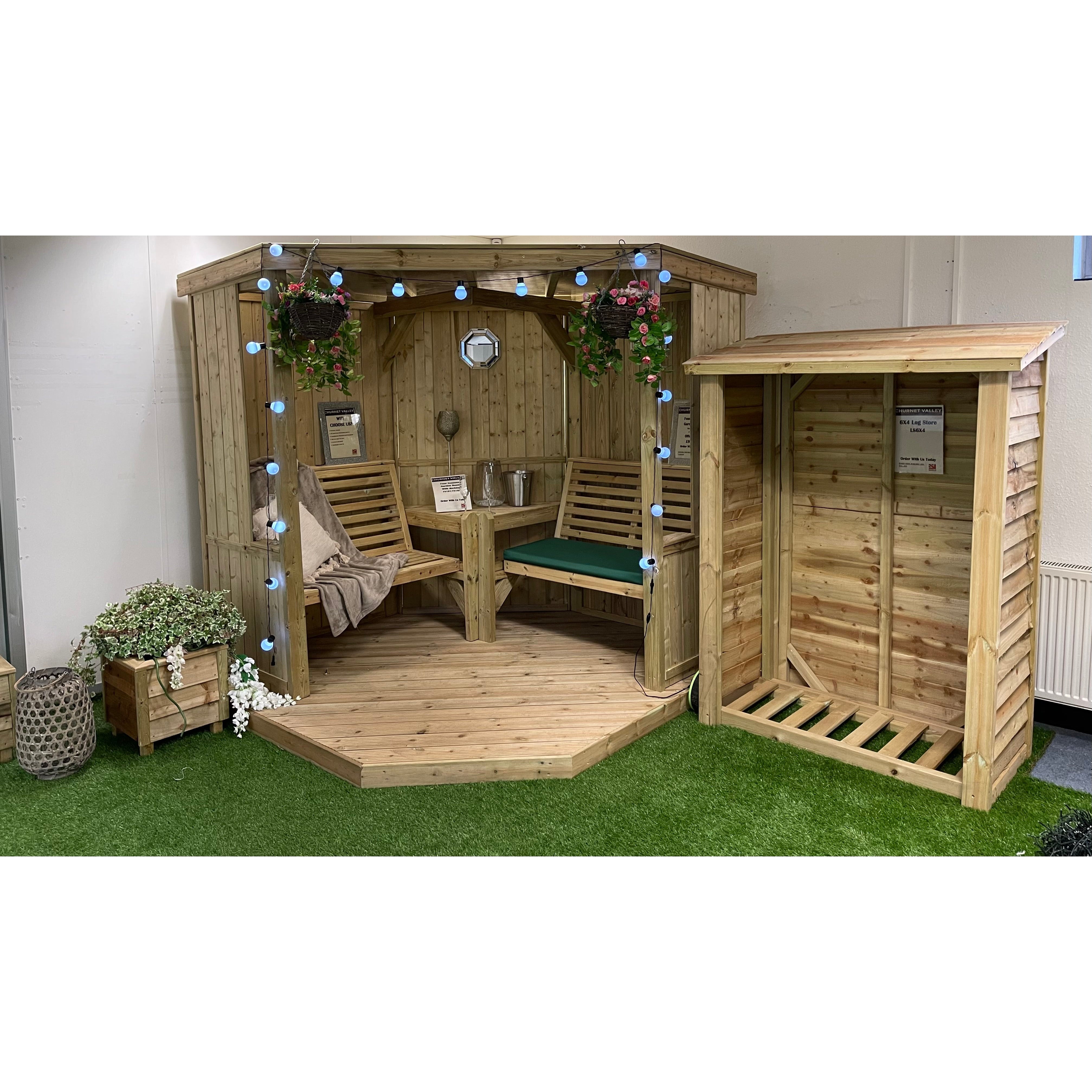 Churnet Valley Four Seasons Garden Room with Decking FS102 7703464112168